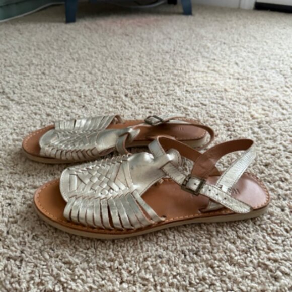 Huarache Gold Gladiator Sandals Sz 12M - Picture 3 of 6